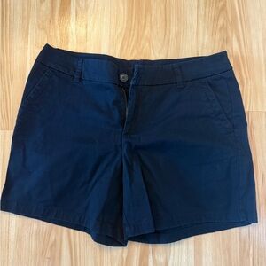 Liz Claiborne Black Bermuda Shorts Cotton Blend 5 “inseam